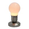 Simple Designs Edison Style Minimalist Idea Bulb Mini Touch Desk Lamp NL2006-WHT